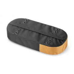 Coussin Porte-bagage Vélo Tissu Recyclé URBAN PROOF Beige Gris -Gazelle Velo Boutique coussin porte bagage velo tissu recycle urban proof jaune gris 2