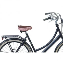 Couvre Selle BASIL Bohème Rouge Figue -Gazelle Velo Boutique couvre selle basil boheme rouge figue 2