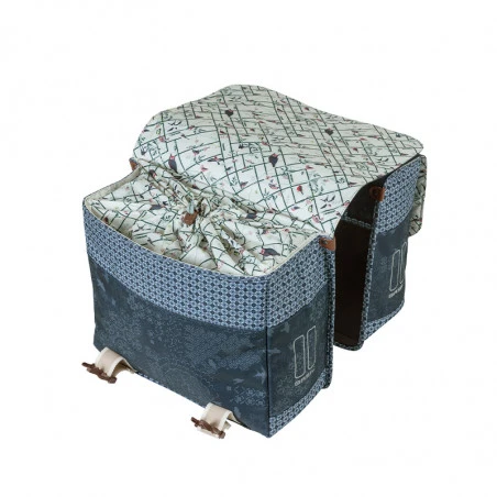 Double Sacoche Vélo BASIL Bohème 35L Bleu Indigo 6 Double Sacoche Vélo BASIL Bohème 35L Bleu Indigo – Image 4