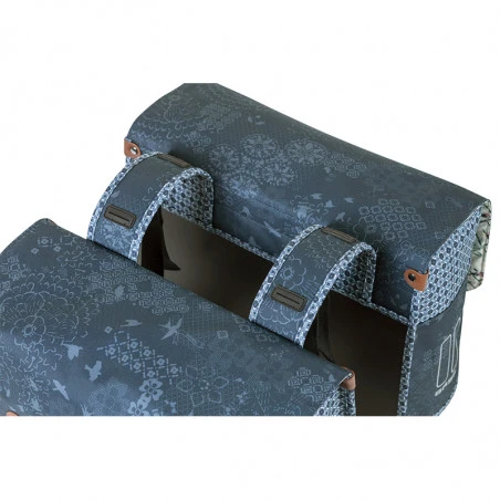 Double Sacoche Vélo BASIL Bohème 35L Bleu Indigo 8 Double Sacoche Vélo BASIL Bohème 35L Bleu Indigo – Image 6