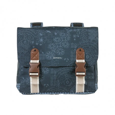 Double Sacoche Vélo BASIL Bohème 35L Bleu Indigo 9 Double Sacoche Vélo BASIL Bohème 35L Bleu Indigo – Image 7