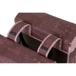 Double Sacoche Vélo BASIL Bohème 35L Rouge Figue -Gazelle Velo Boutique double sacoche velo basil boheme 35l rouge figue 5