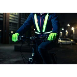 Harnais Fluorescent Ajustable Jaune WOWOW -Gazelle Velo Boutique harnais fluorescent ajustable jaune wowow 2