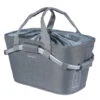 PANIER AVEC ANSE ARRIÈRE BASIL 2DAY CARRY POLYESTER AVEC ADAPTATEUR MIK GRIS -Gazelle Velo Boutique panier avec anse arriere basil 2day carry polyester avec adaptateur mik gris