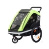 Remorque Vélo Poussette 2 Enfants HAMAX Avenida Citron -Gazelle Velo Boutique remorque velo 2 enfants hamax avenida citron