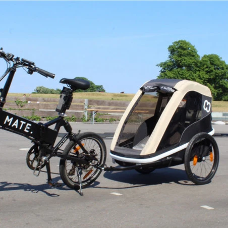 Remorque Vélo Poussette 1 Enfant HAMAX Avenida Citron 4 Remorque Vélo Poussette 1 Enfant HAMAX Avenida Citron – Image 2