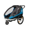Remorque Vélo Poussette 2 Enfants HAMAX Traveler Bleu