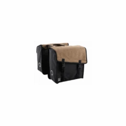 SACOCHE DOUBLE WILLEX DUB CANVAS BROWN- 38/40 Litres