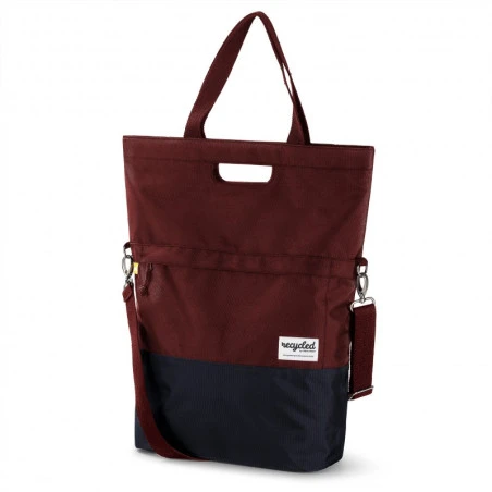 Sacoche Vélo Shopper Recyclé 20L URBAN PROOF Noir Bordeaux 3 Sacoche Vélo Shopper Recyclé 20L URBAN PROOF Noir Bordeaux