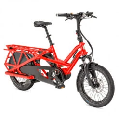 Vélo Cargo électrique Longtail TERN GSD S10 Rouge Tabasco LR