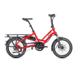 Vélo Cargo électrique Compact Tern HSD P9 Rouge LR